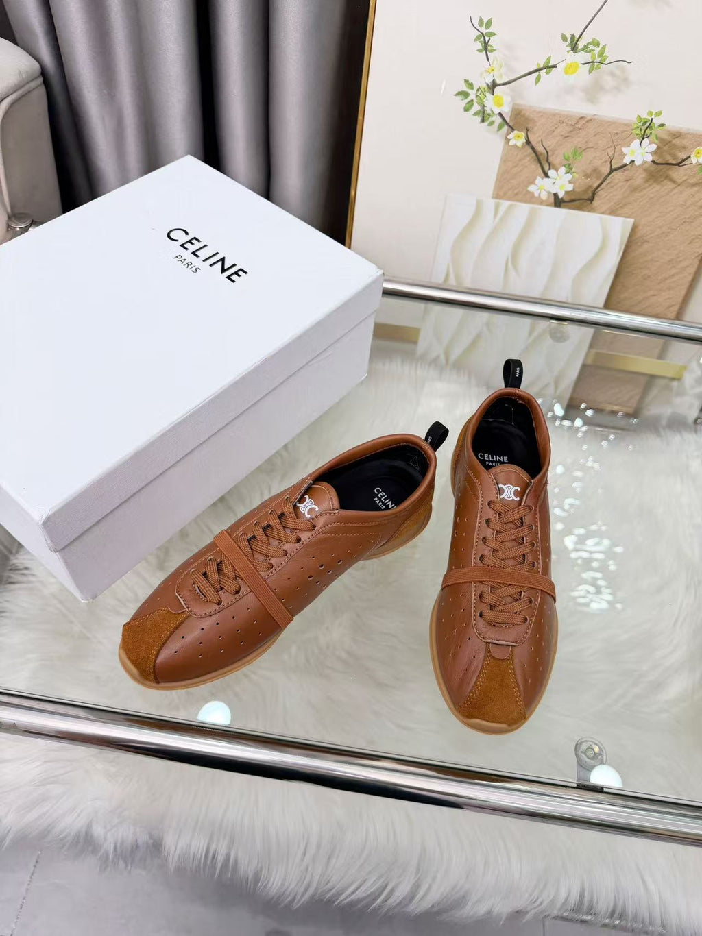 CELINE Breathable Punched Retro Sports Casual Shoes | EU 35-41