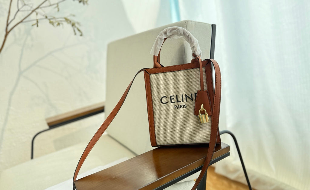 CELINE Mini Tote Bag in Beige