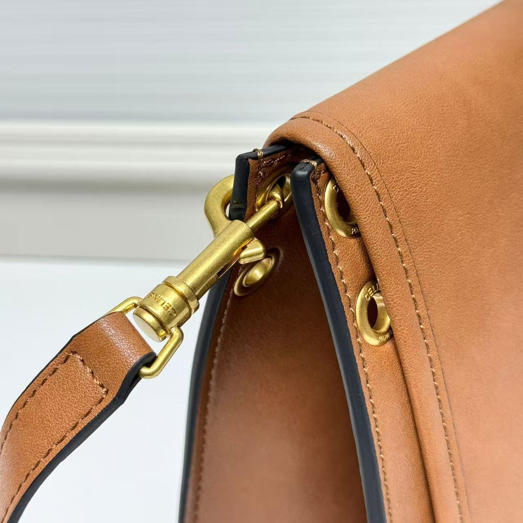 CELINE Triomphe Besace Bag in Brown