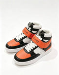 Celine Triomphe Low-Top Sneakers — Black & Orange