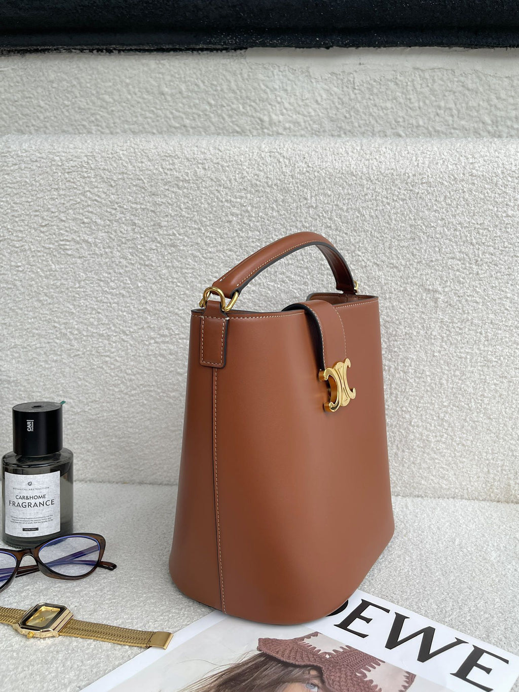 CELINE Bucket Bag in Brown