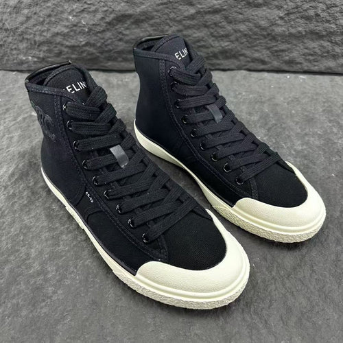 Celine AS-02 ALAN Denim Mid/Low-Top Lace-Up Sneakers