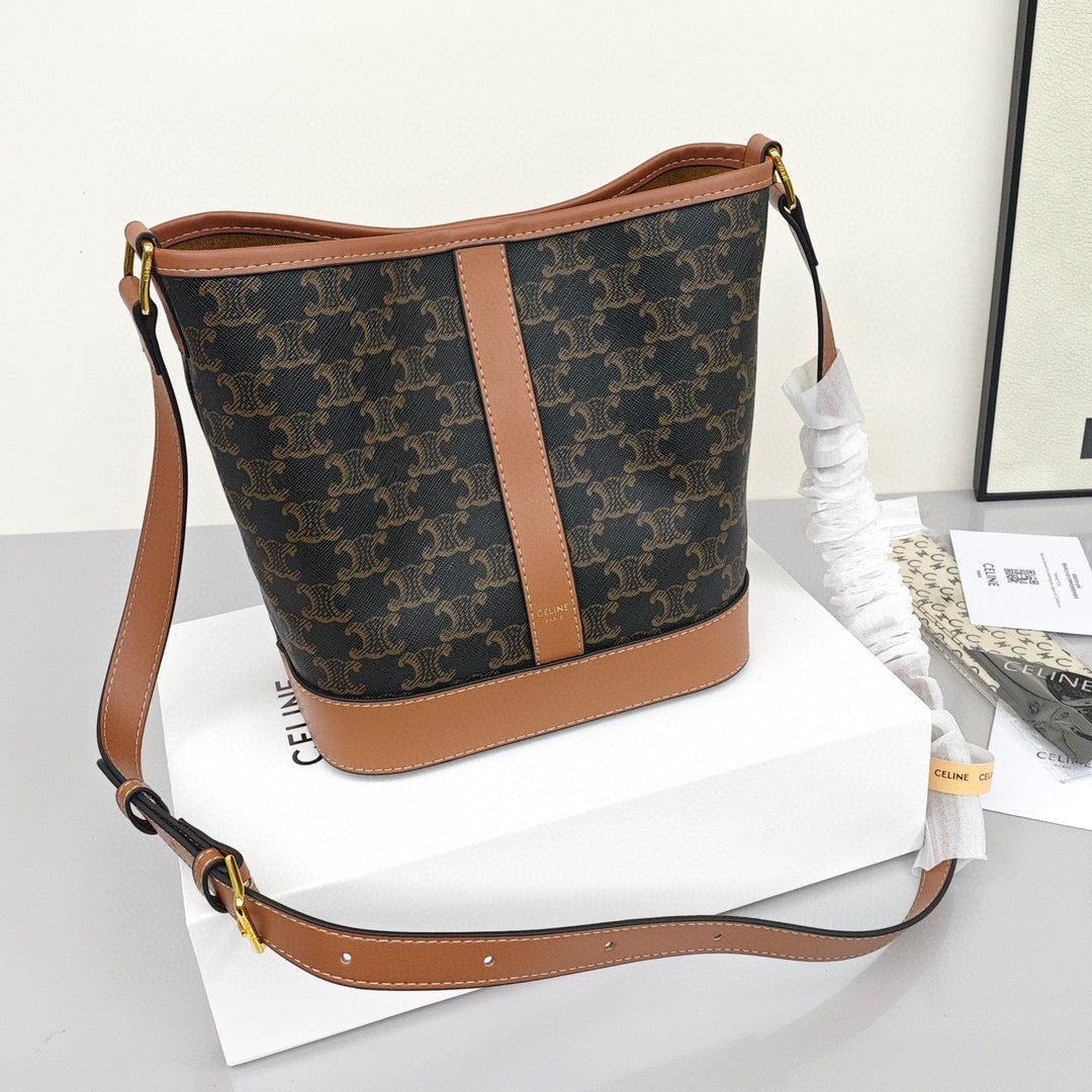 Celine Brown Bucket Bag