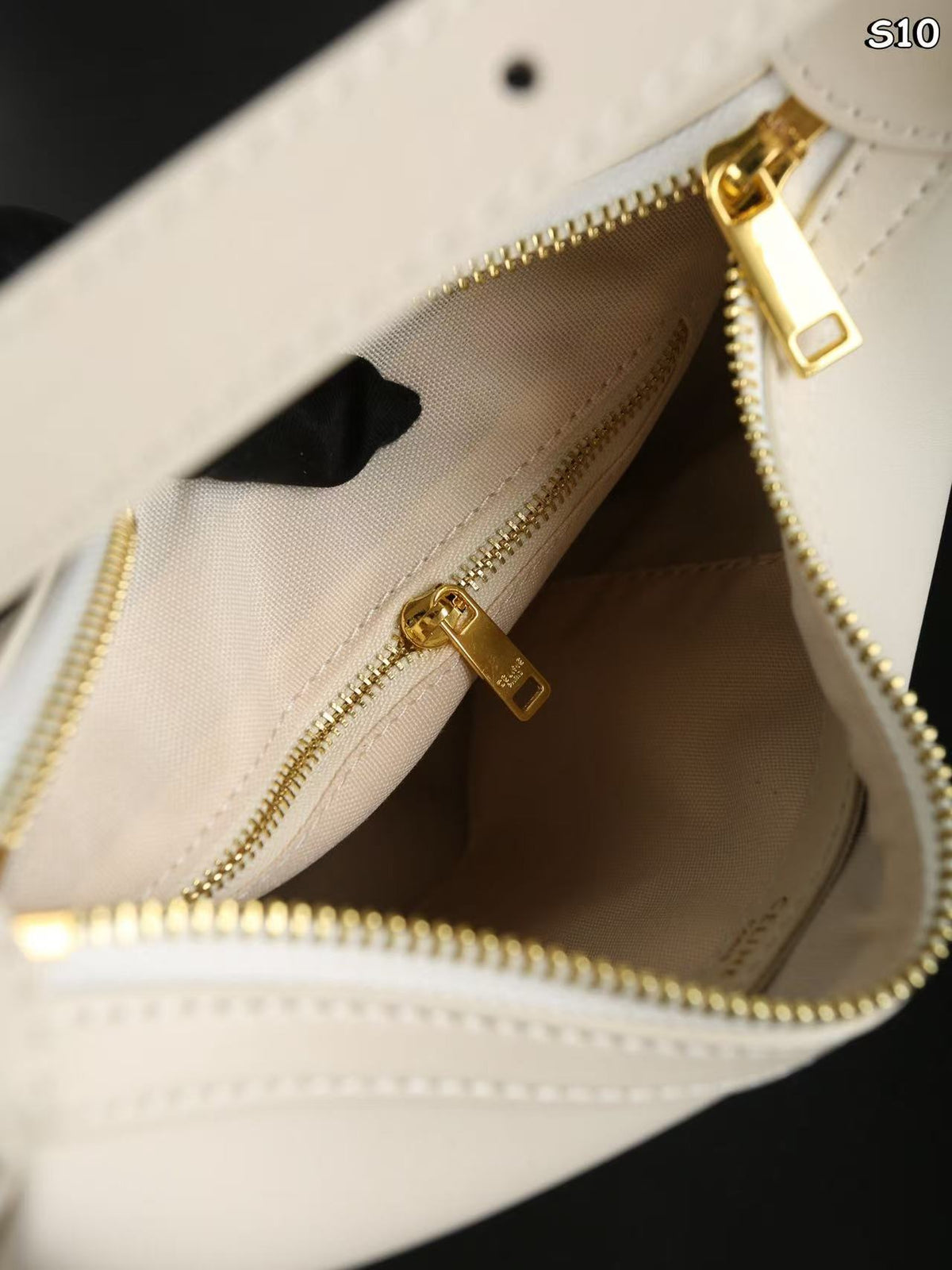 CELINE Héloïse Underarm Shoulder Bag in White