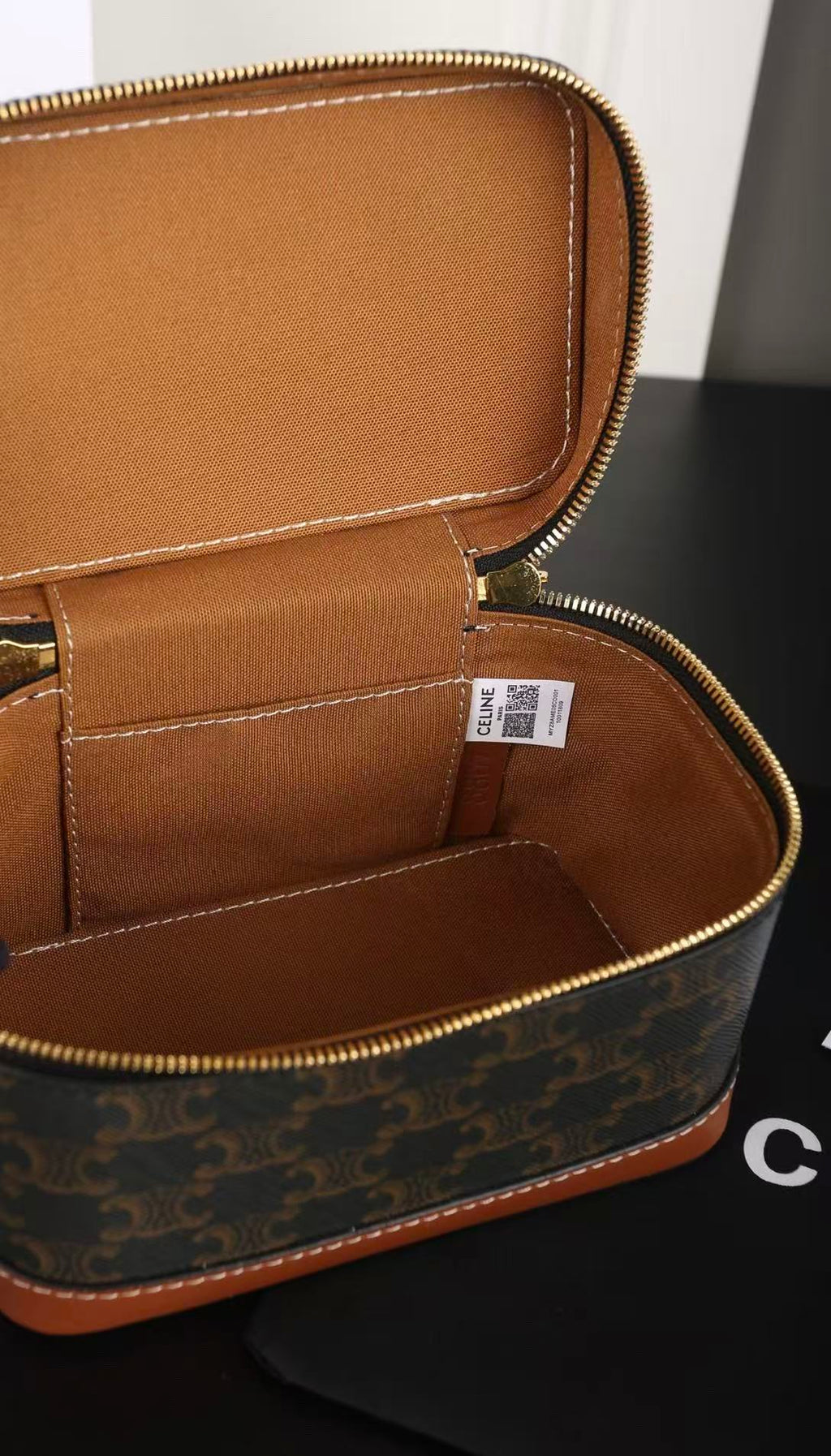 CELINE Triomphe Box Bag in Dark Brown | Shoulder & Crossbody