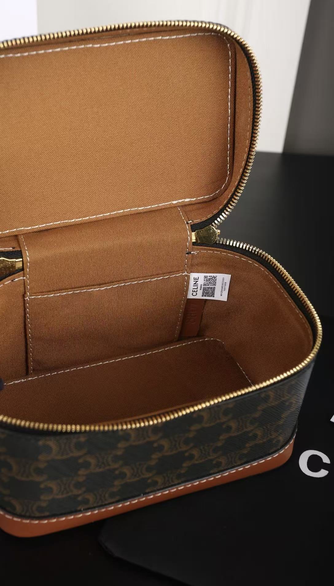 CELINE Triomphe Box Bag in Dark Brown | Shoulder & Crossbody