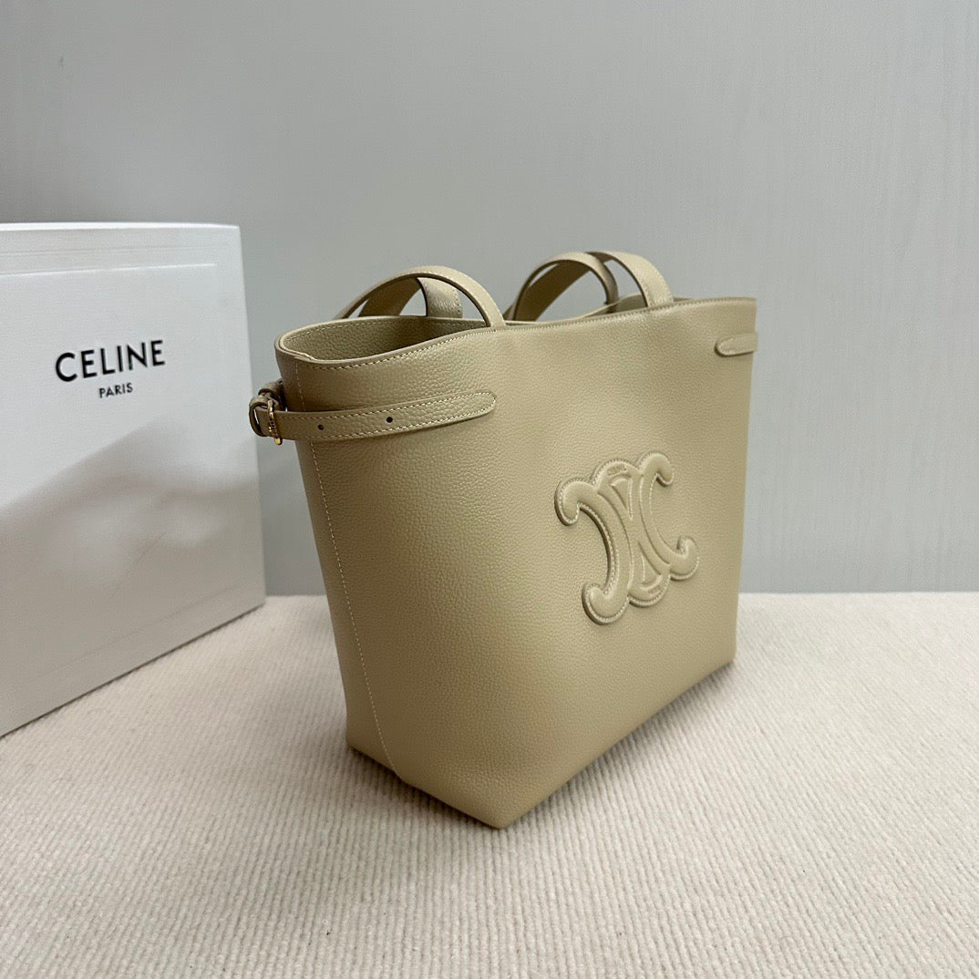 CELINE Small Cabas Anaïs Tote Bag in Apricot