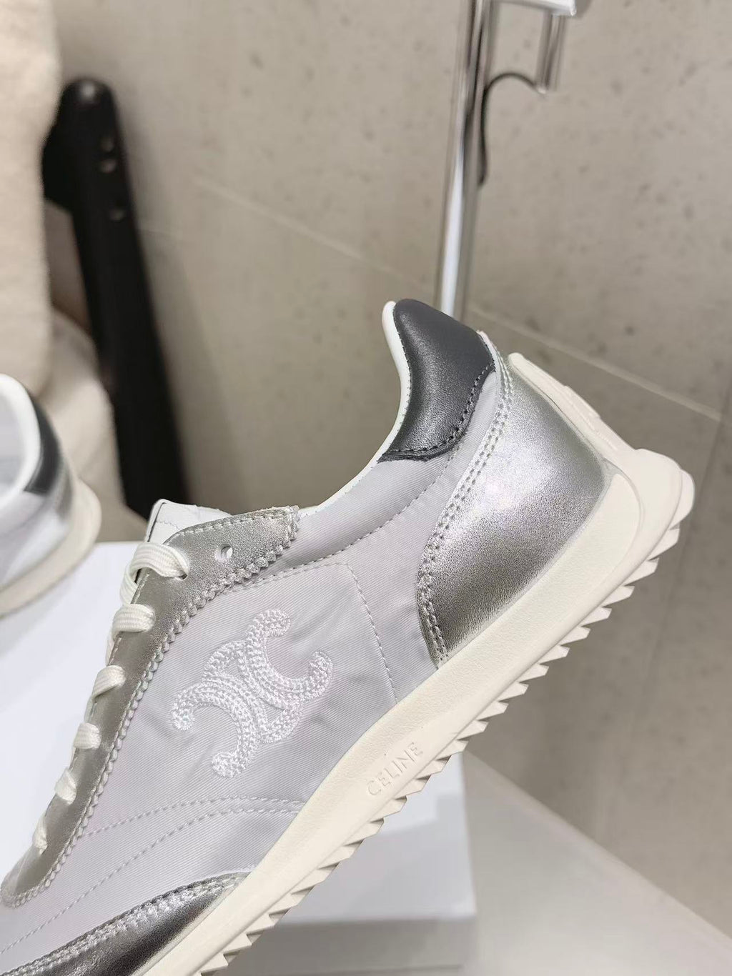 CELINE New Logo Laced Casual Sneakers
