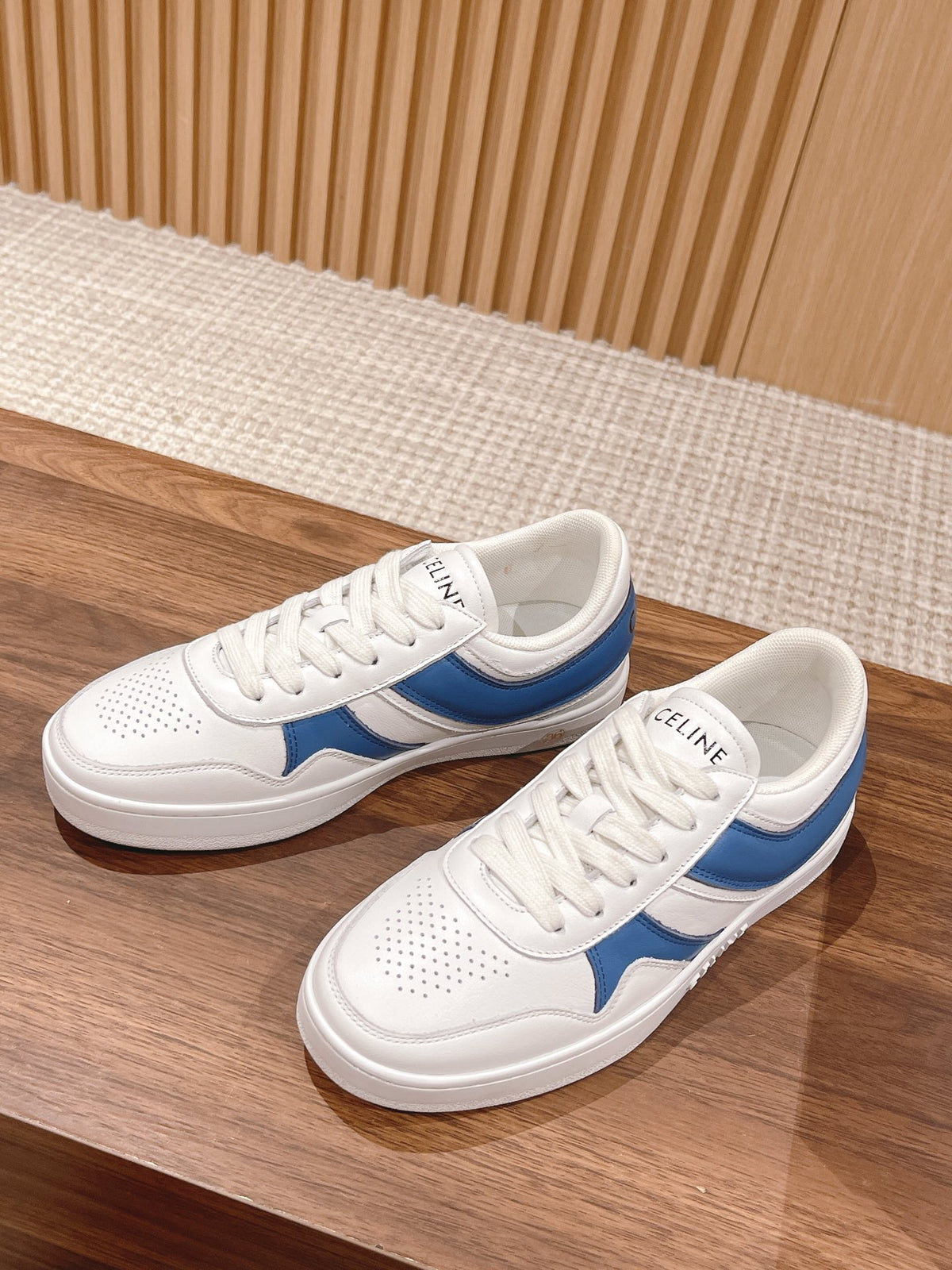 Celine White & Blue Unisex Platform Sneakers – Sizes 35–44