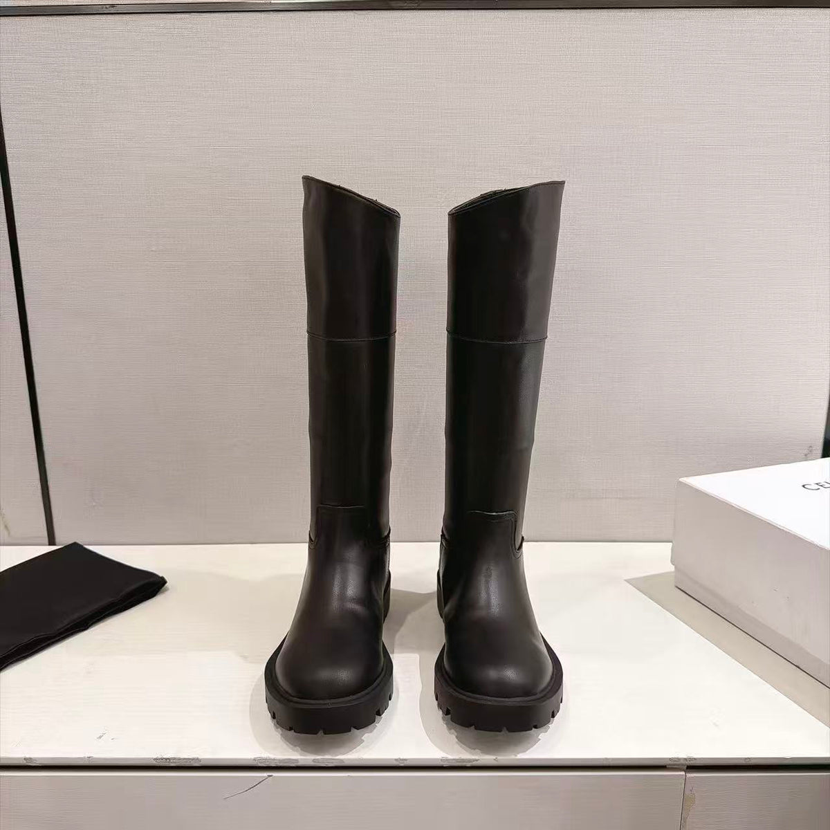 CELINE BUMARGARET High Boots — Black