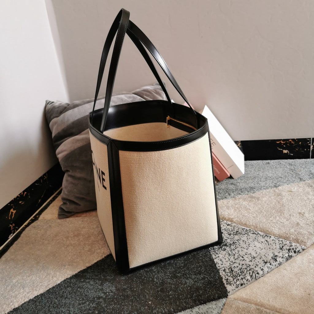 CELINE Cabas Tote Bag in Beige