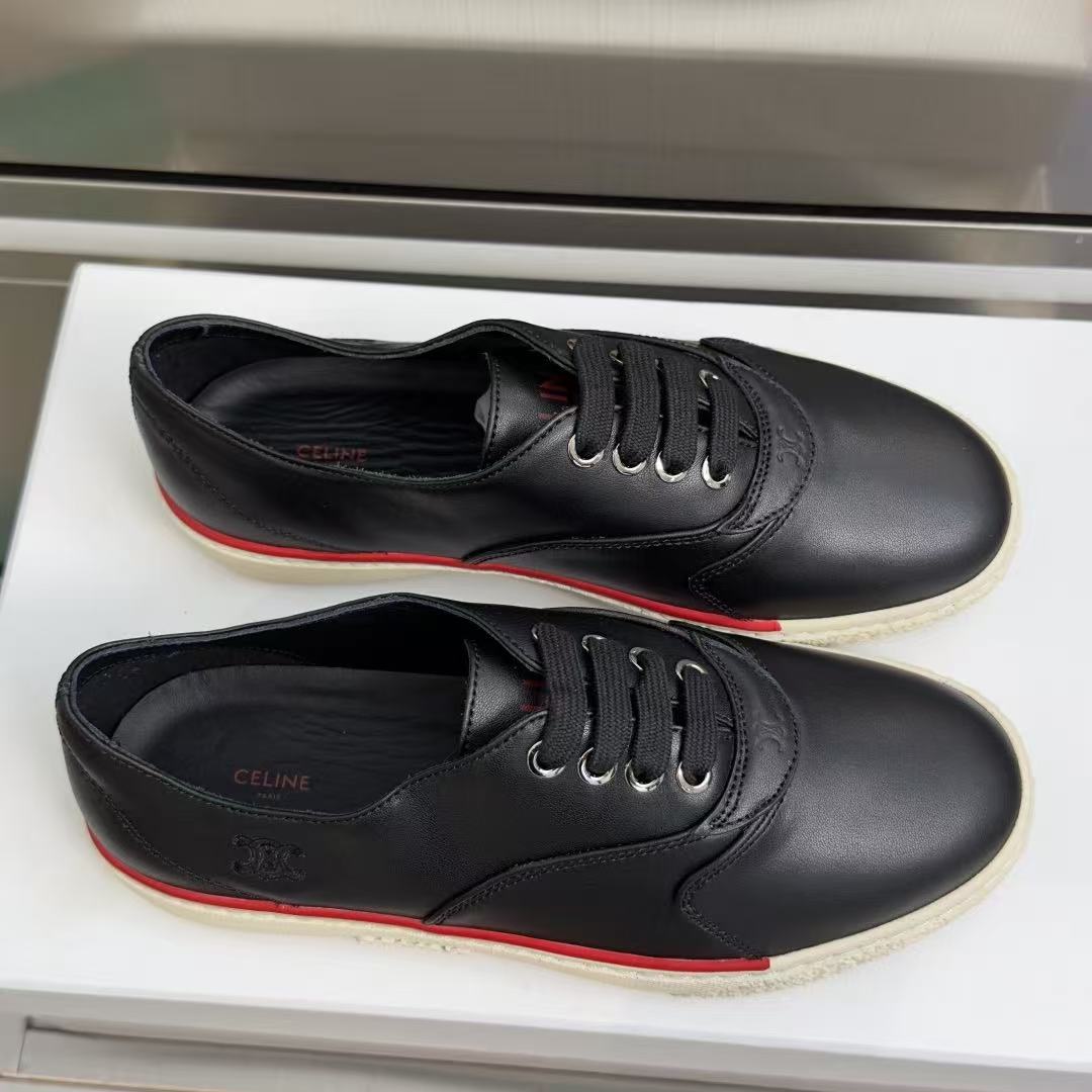 CELINE Alan Casual Sneakers — Black