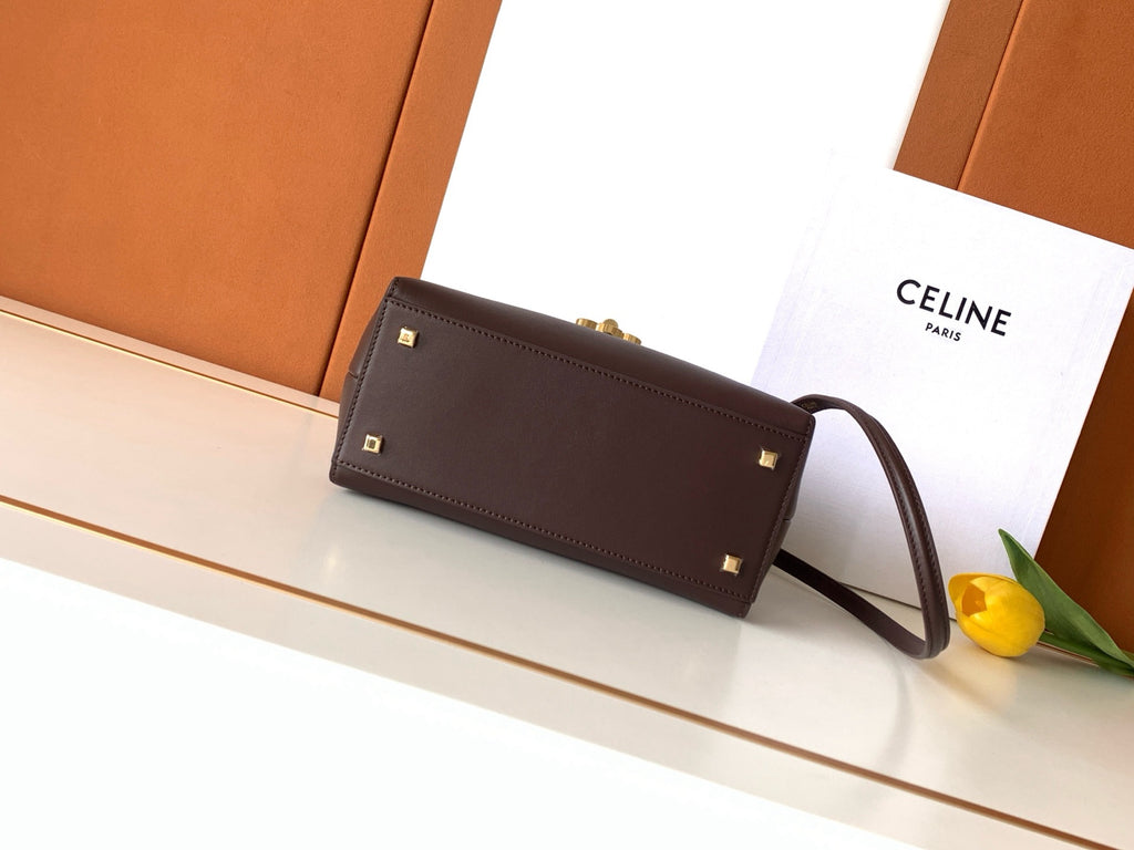 CELINE Flair Bag in Burgundy