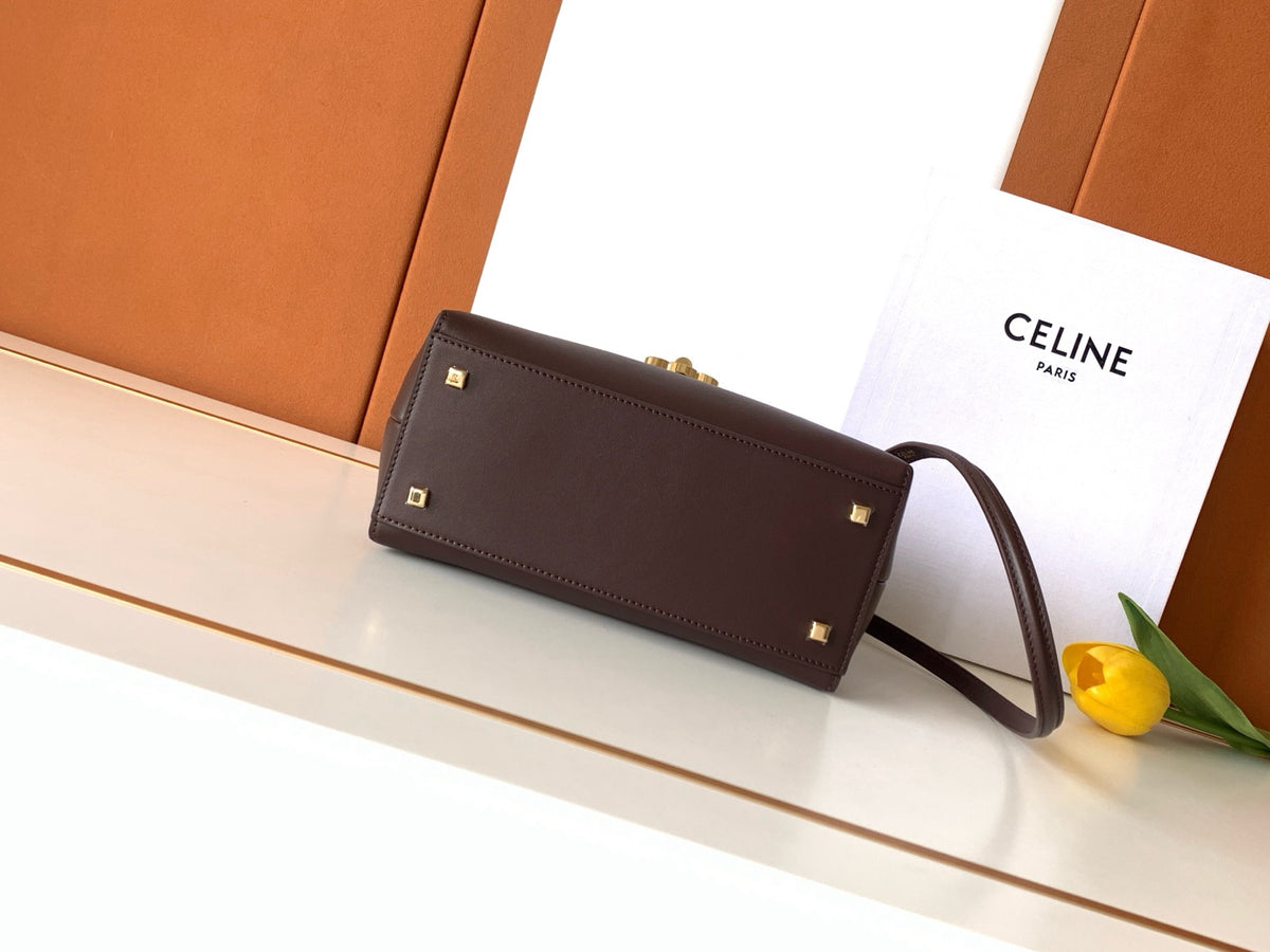 CELINE Flair Bag in Burgundy