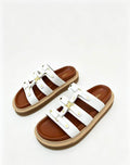 CELINE Metal Buckle Sandals — Women's White | EU 35-40