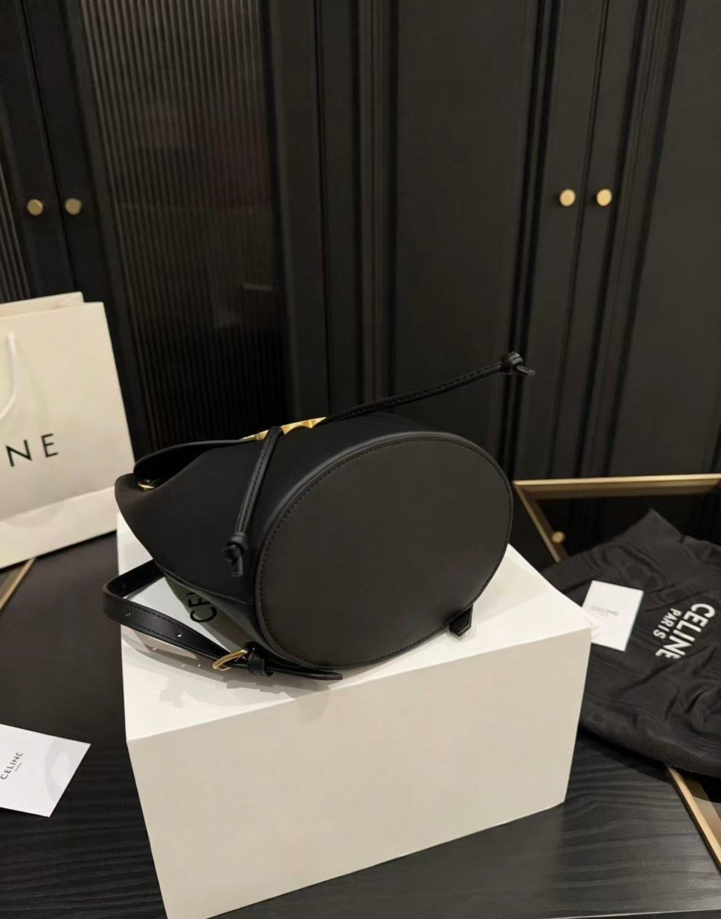 CELINE Bonnie Backpack in Black