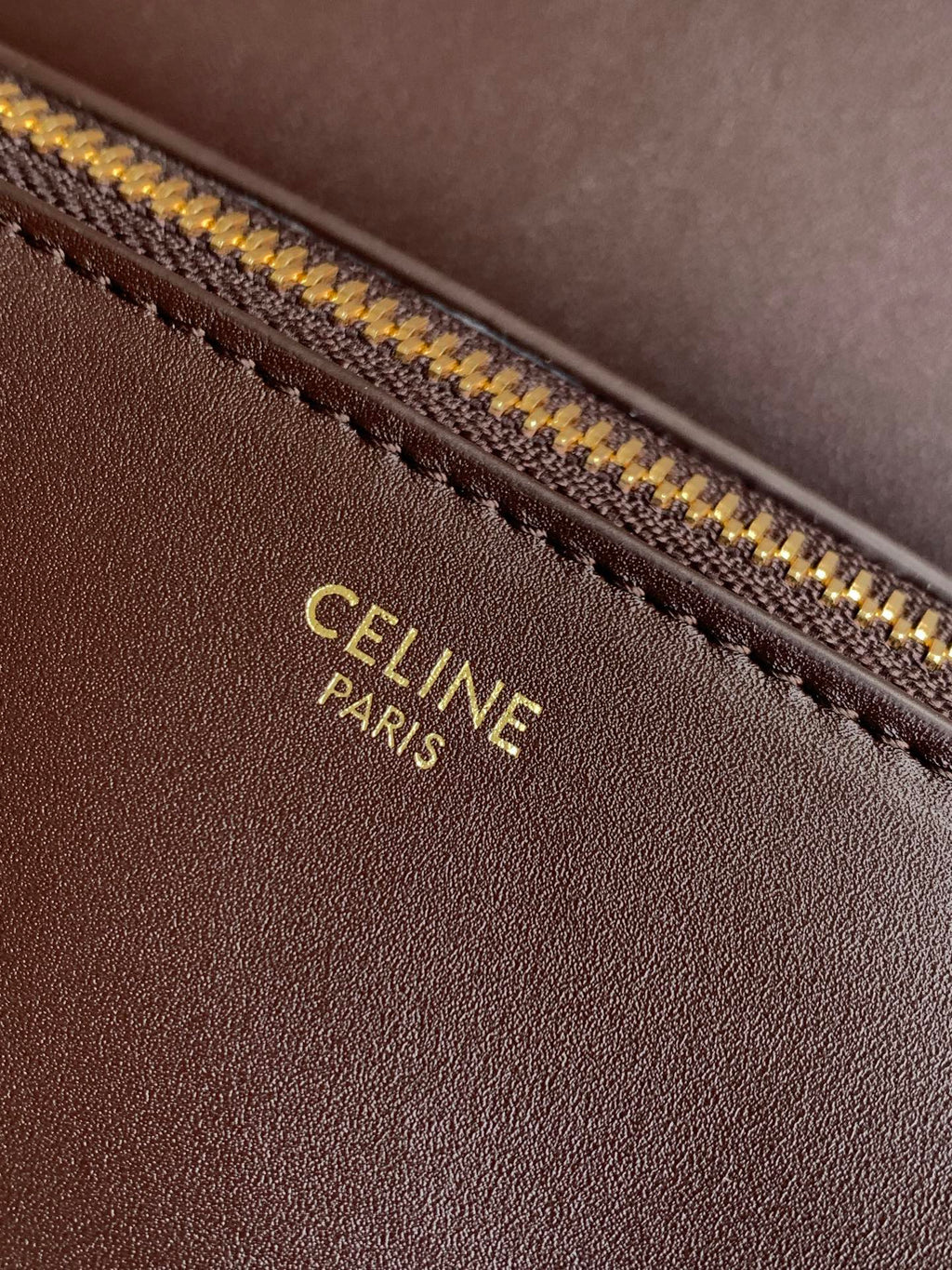 CELINE Flair Bag in Burgundy