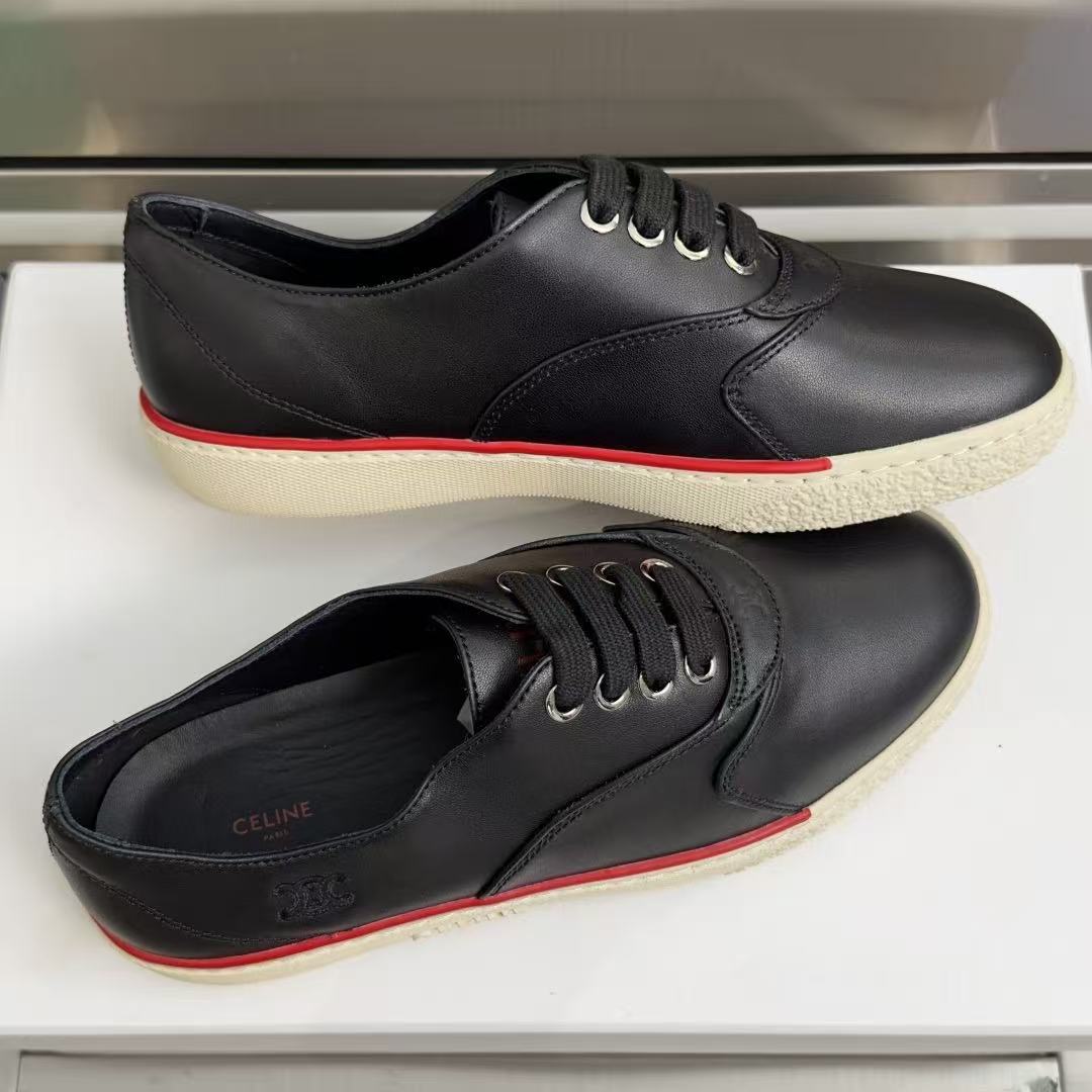 CELINE Alan Casual Sneakers — Black