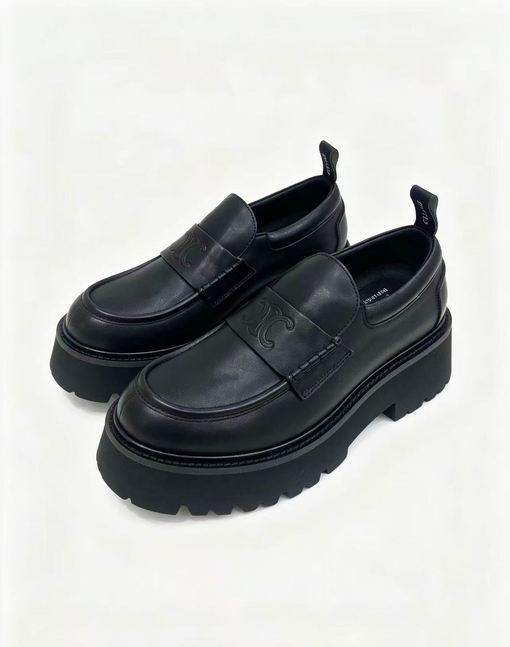 CELINE SS26 Thick-Sole Loafers — Black