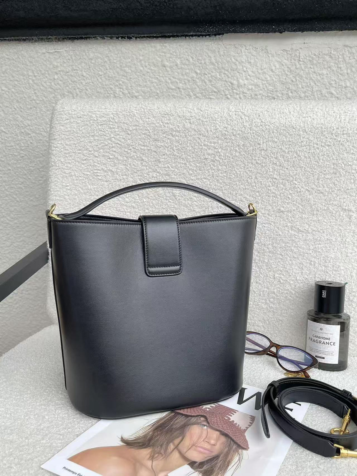 CELINE Bucket Bag in Black