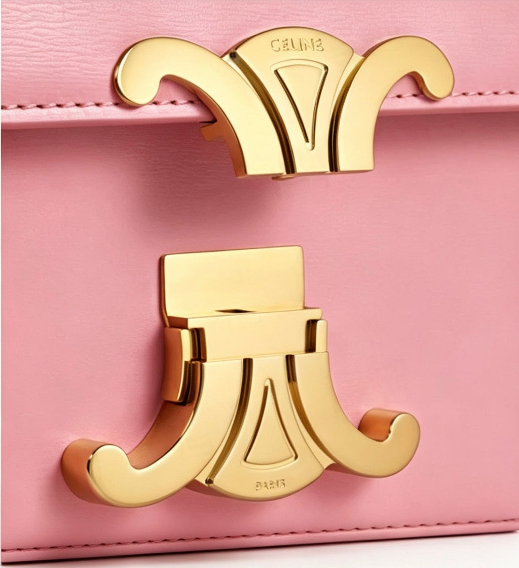 Celine Rose Claude Leather Crossbody Bag
