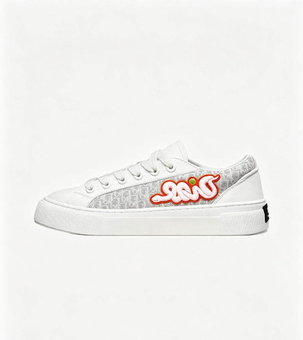 Dior Monogram Pebble-Grain Sneakers