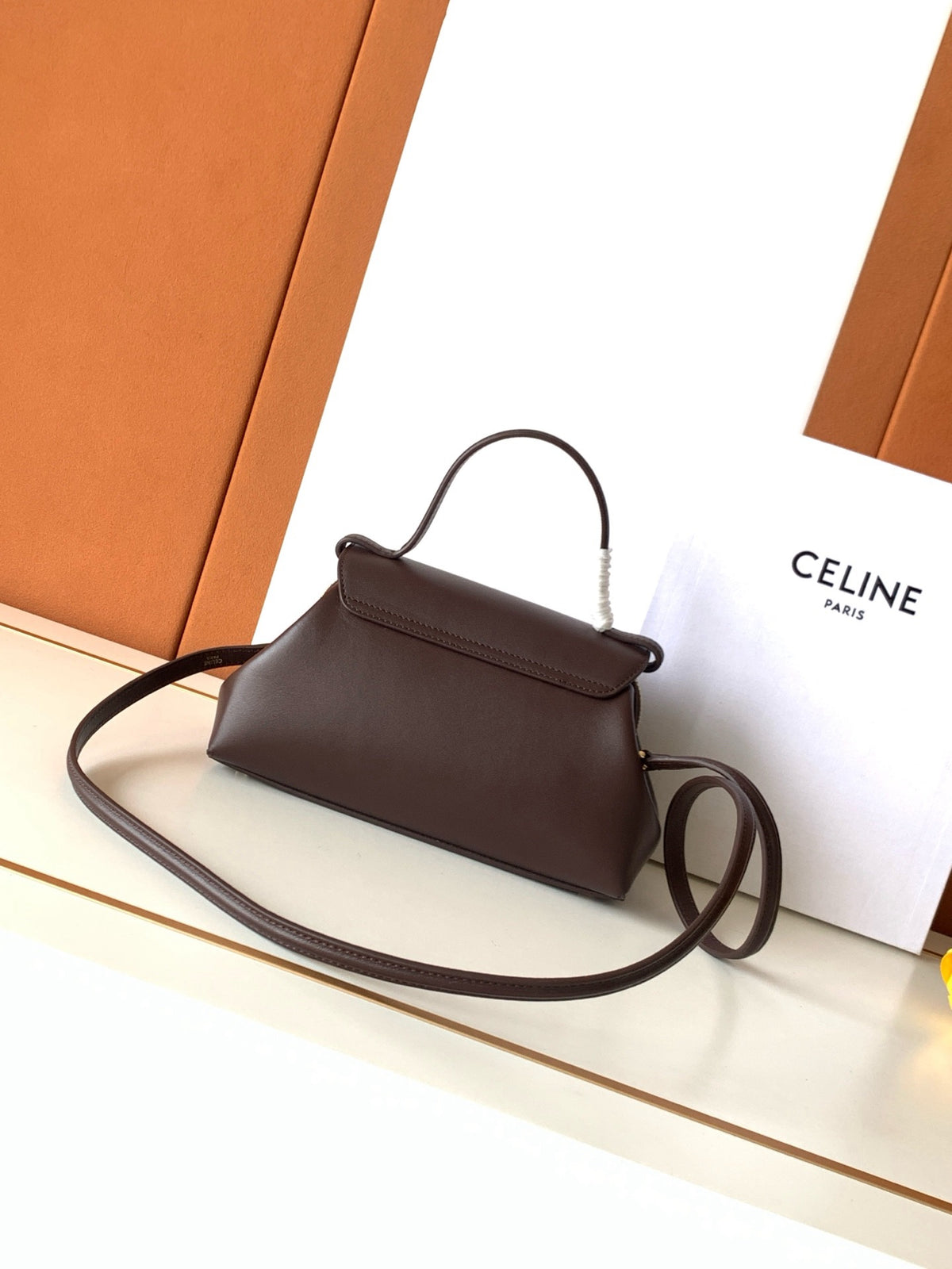 CELINE Flair Bag in Burgundy