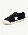 CELINE New Alan Triomphe Canvas Sneakers — Black