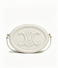 CELINE Pig Nose Mooncake Bag in White