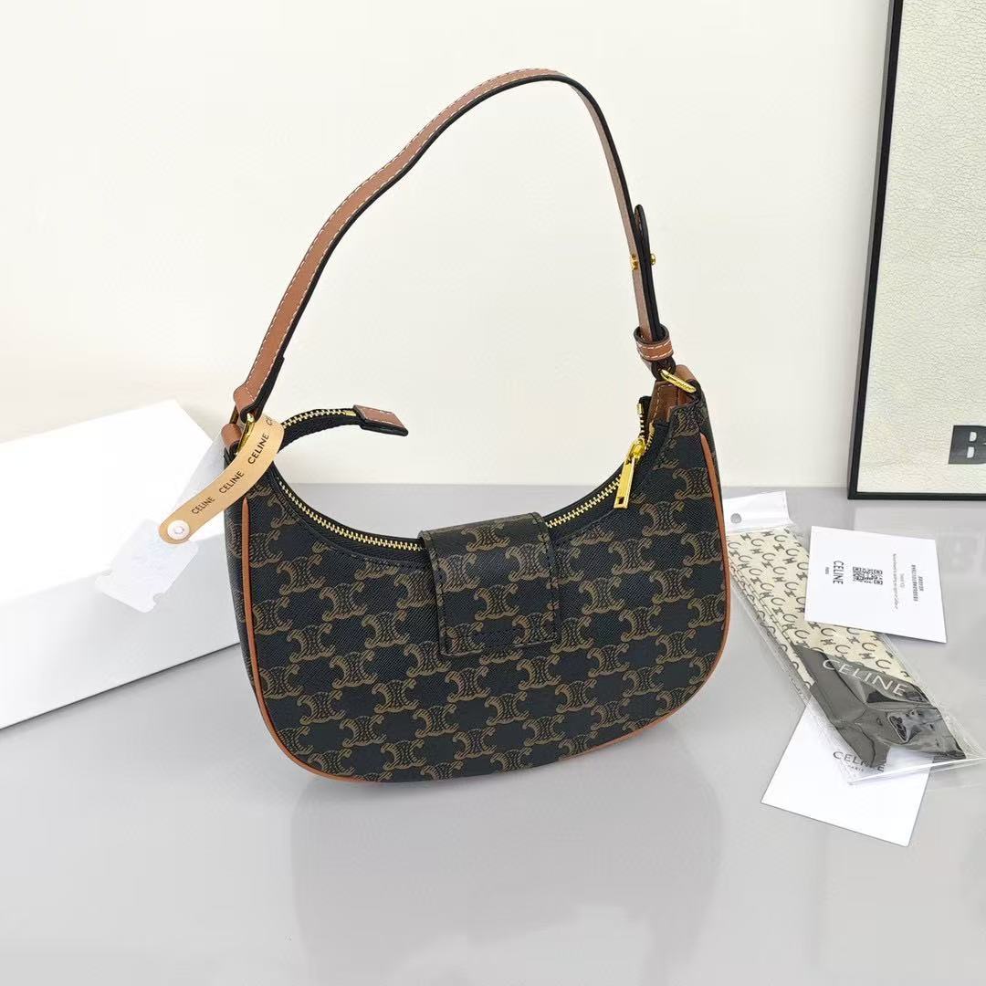 CELINE Ava Underarm Bag in Brown