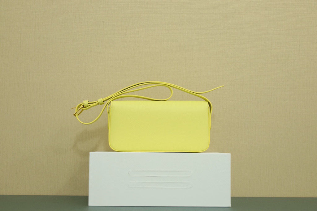 CELINE Triomphe Shoulder Bag — Leather | Yellow