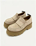 CELINE SS26 Thick-Sole Loafers — Apricot