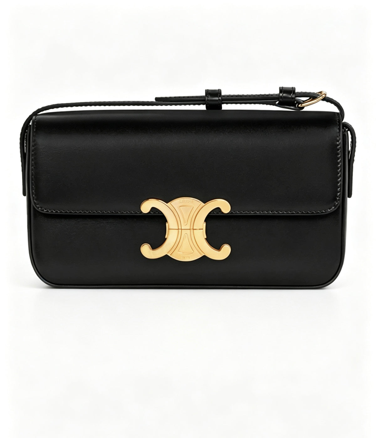 Celine Black Claude Leather Crossbody Bag