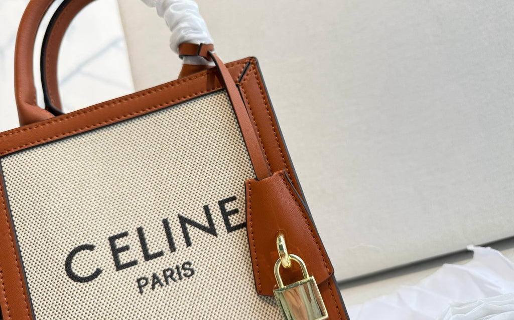 CELINE Mini Tote Bag in Beige