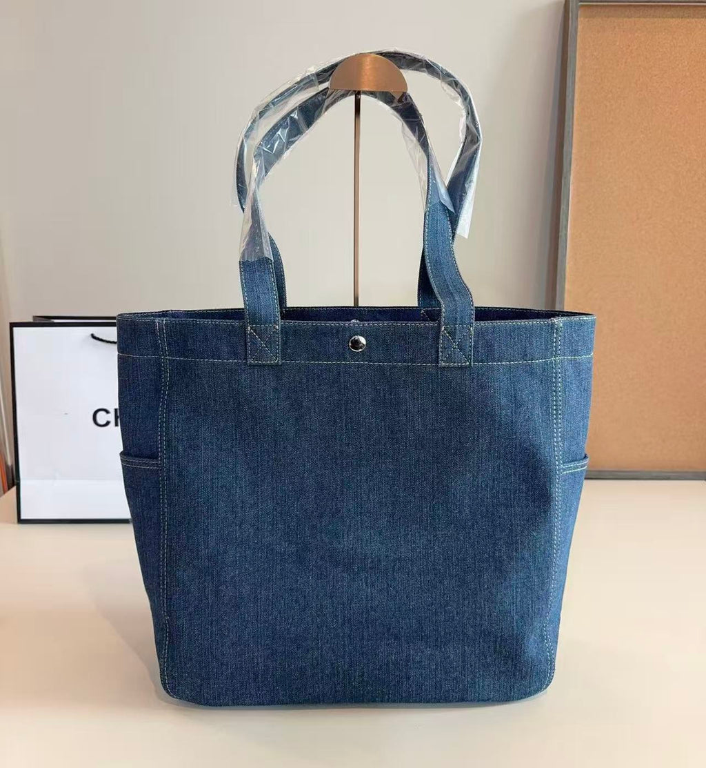 CELINE Triomphe Shoulder Bag in Blue