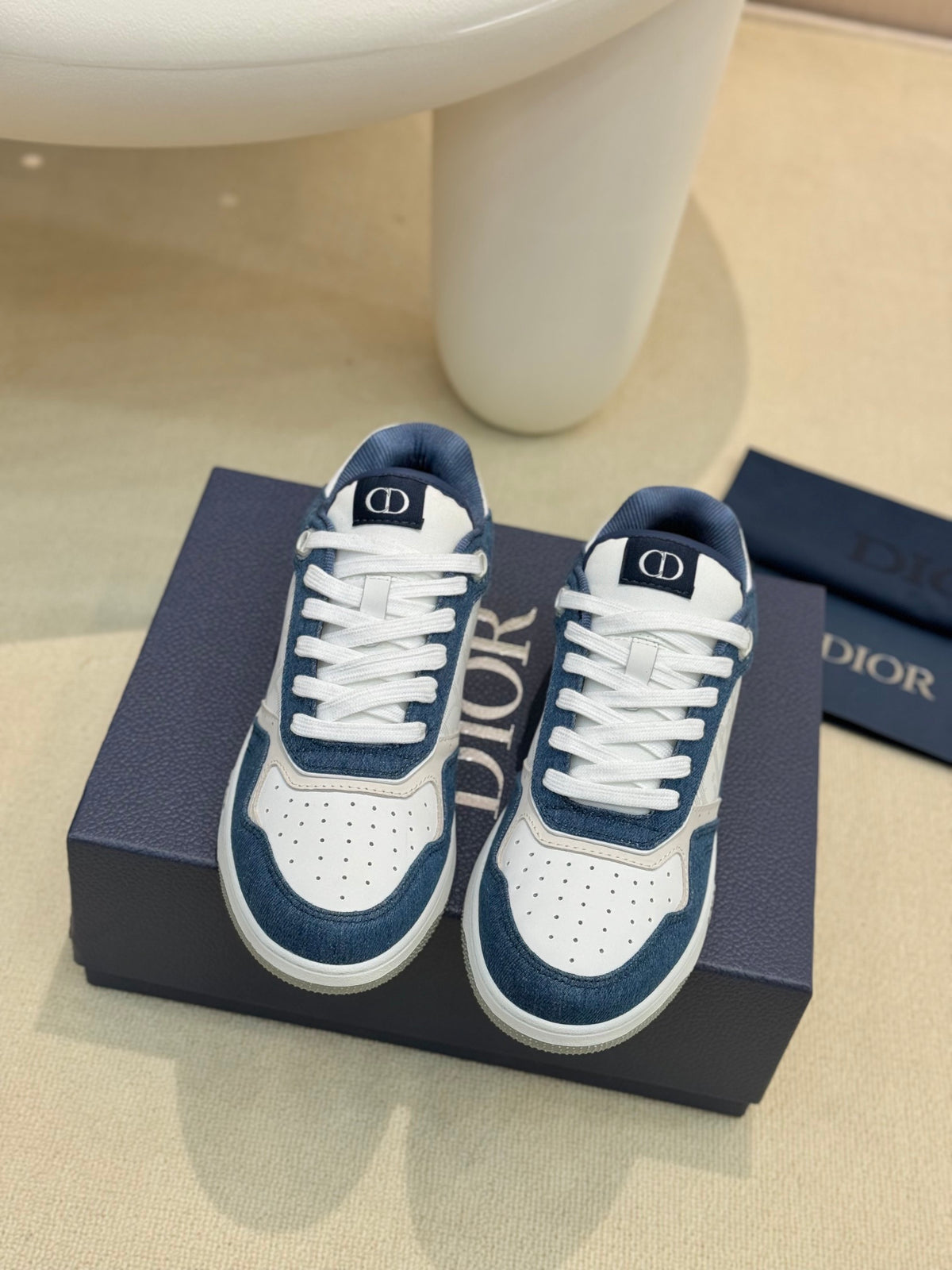 Dior Monogram Pebble-Grain Sneakers