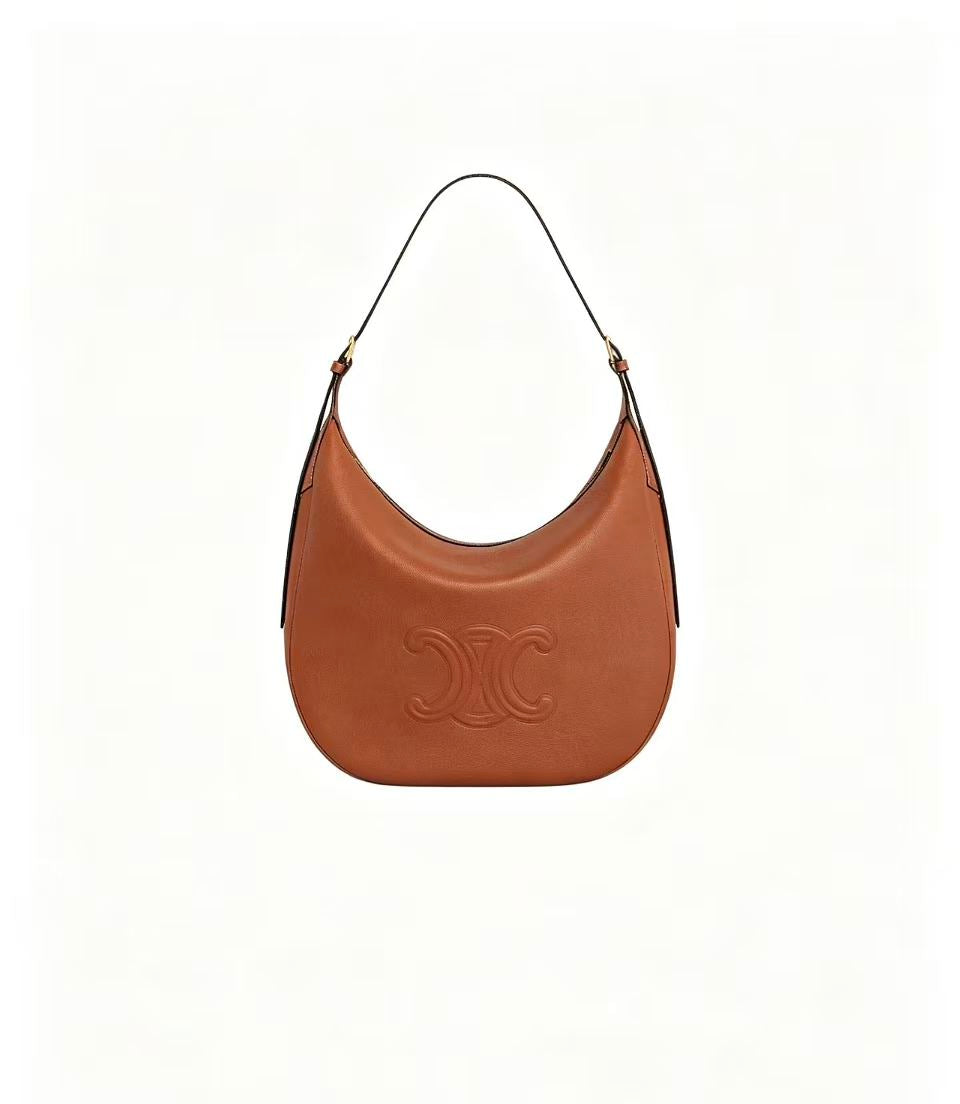 CELINE Hobo Underarm Shoulder Bag in Brown