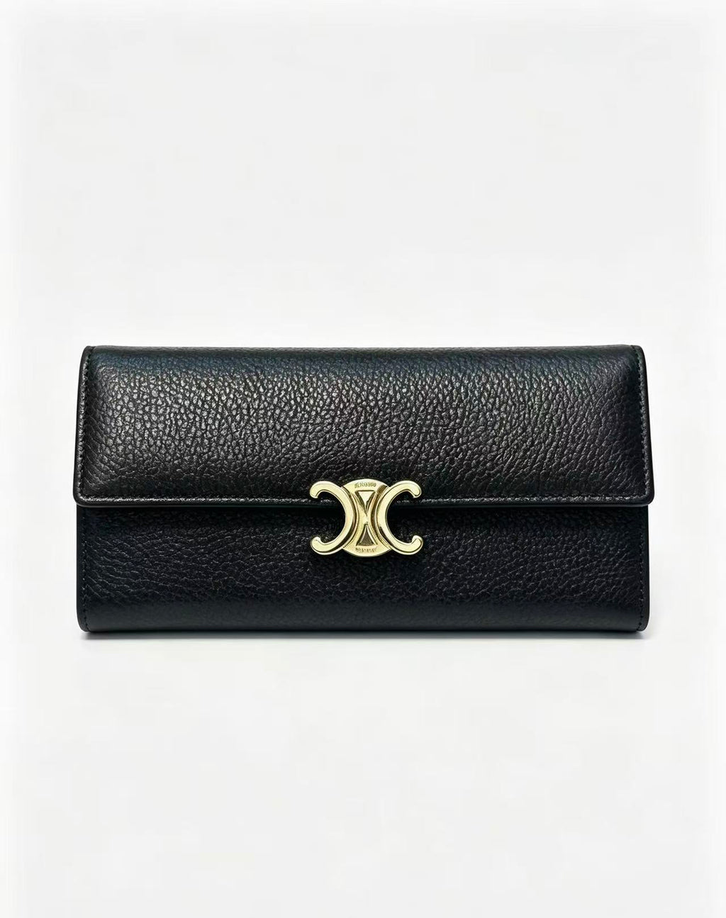 CELINE Explosions Cowhide Wallet in Black