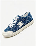 CELINE New Alan Triomphe Canvas Sneakers — Blue