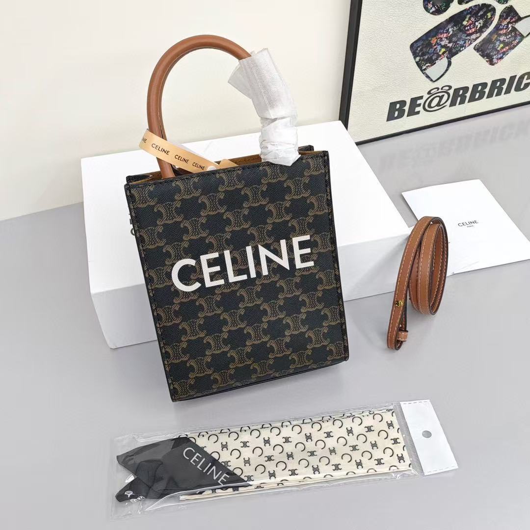 CELINE Mini Tote in Brown