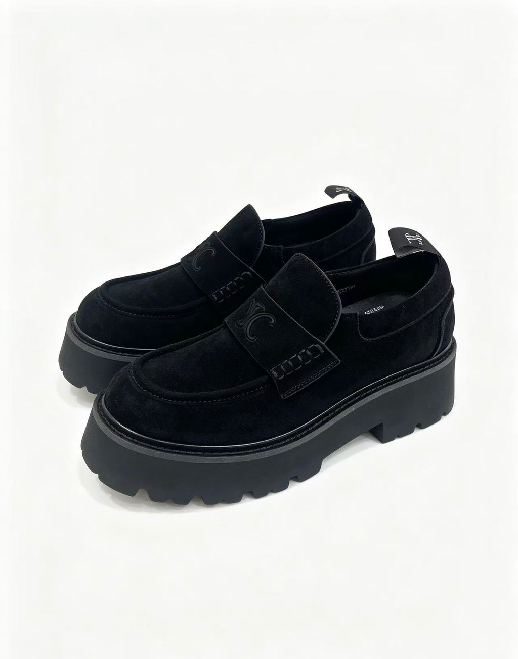CELINE SS26 Thick-Sole Loafers in Calfskin — Black