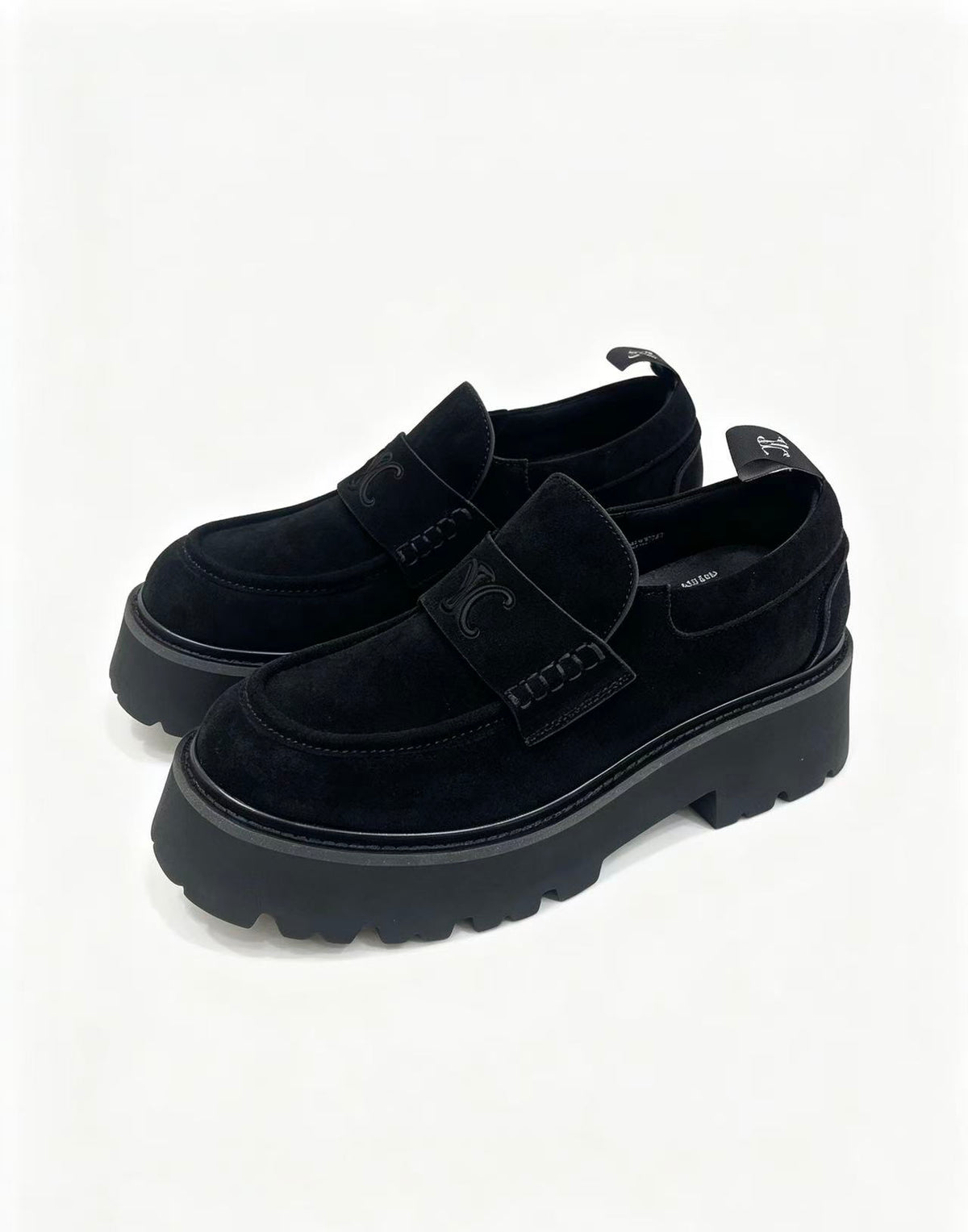 CELINE SS26 Thick-Sole Loafers in Calfskin — Black