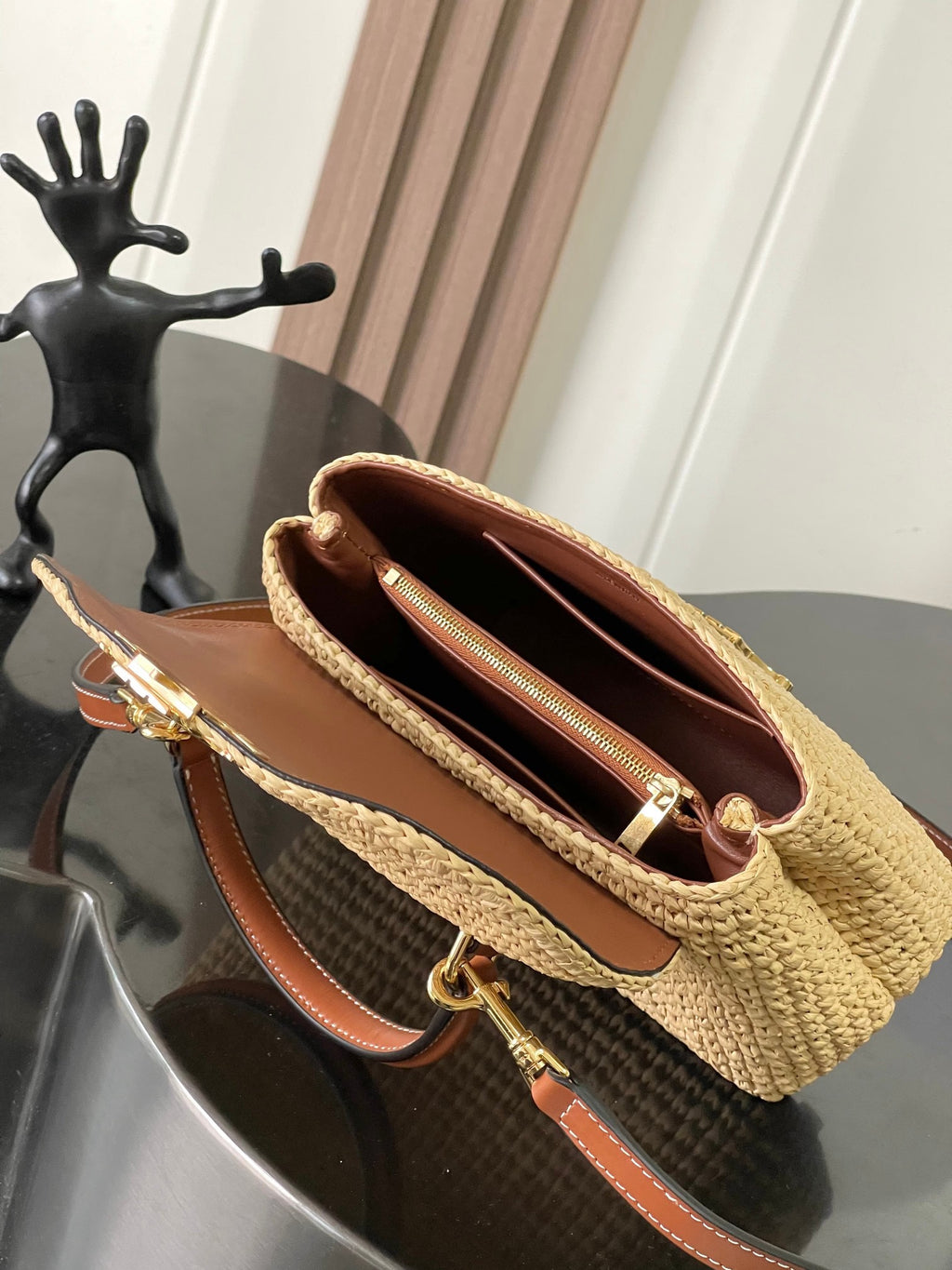 CELINE Teen Nino Woven Handbag