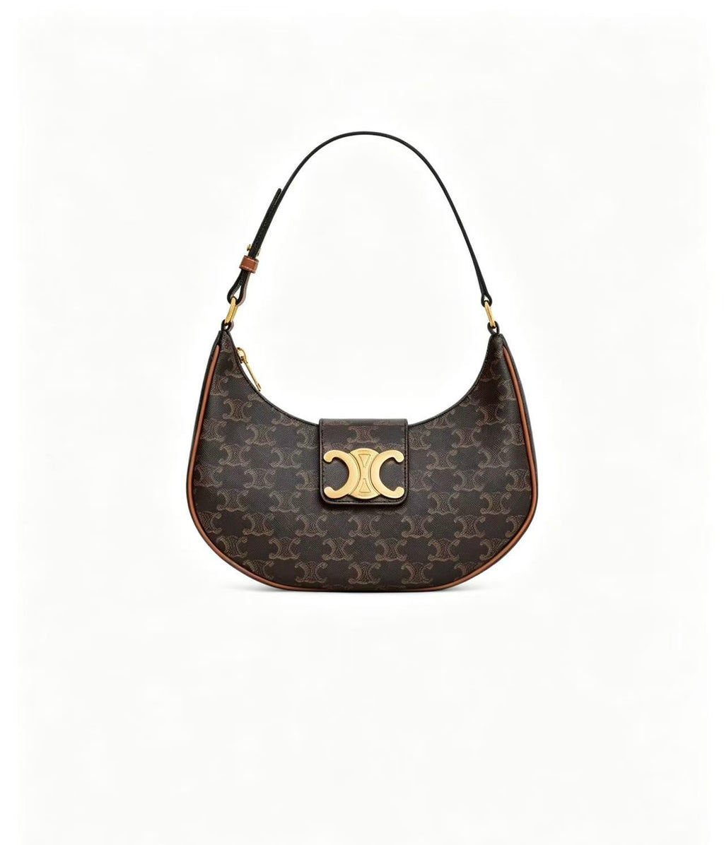 CELINE Ava Underarm Bag in Brown