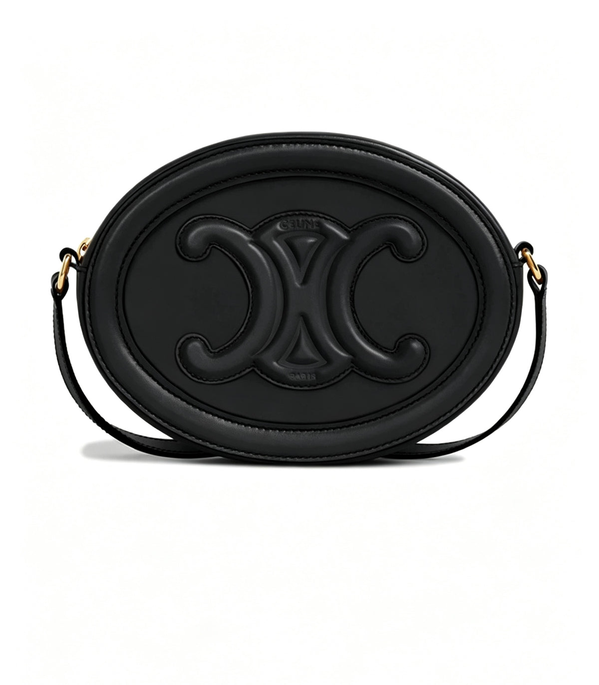 CELINE Pig Nose Mooncake Bag in Black