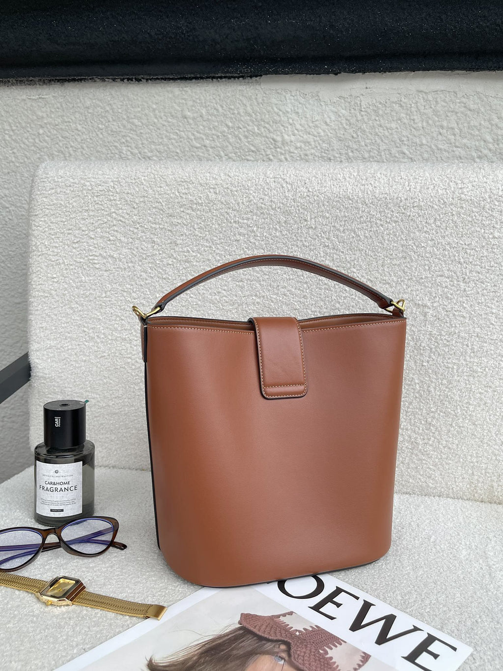 CELINE Bucket Bag in Brown