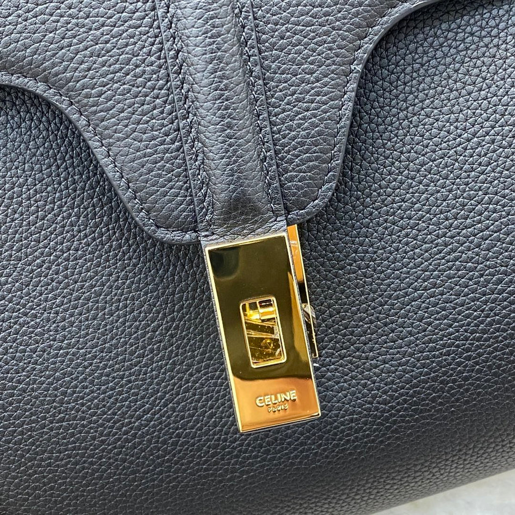 CELINE Soft Bag in Black Smooth Calfskin
