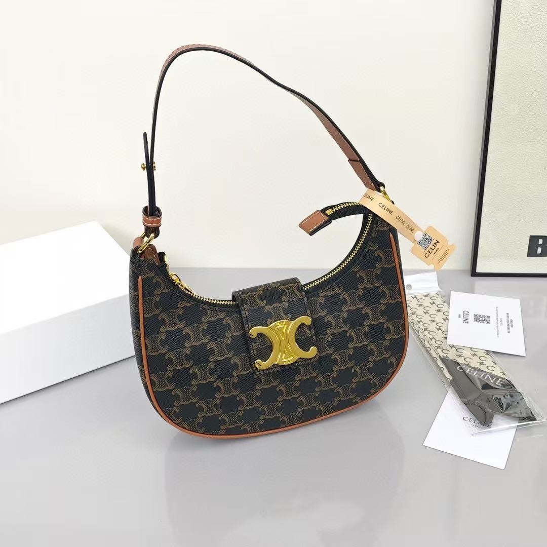 CELINE Ava Underarm Bag in Brown