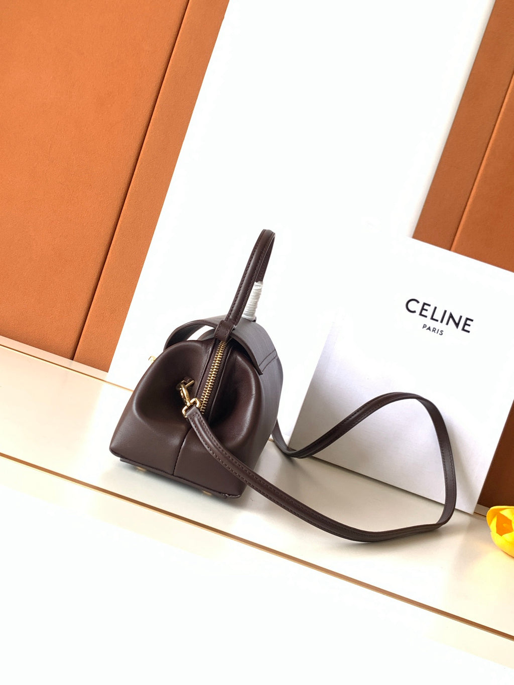 CELINE Flair Bag in Burgundy