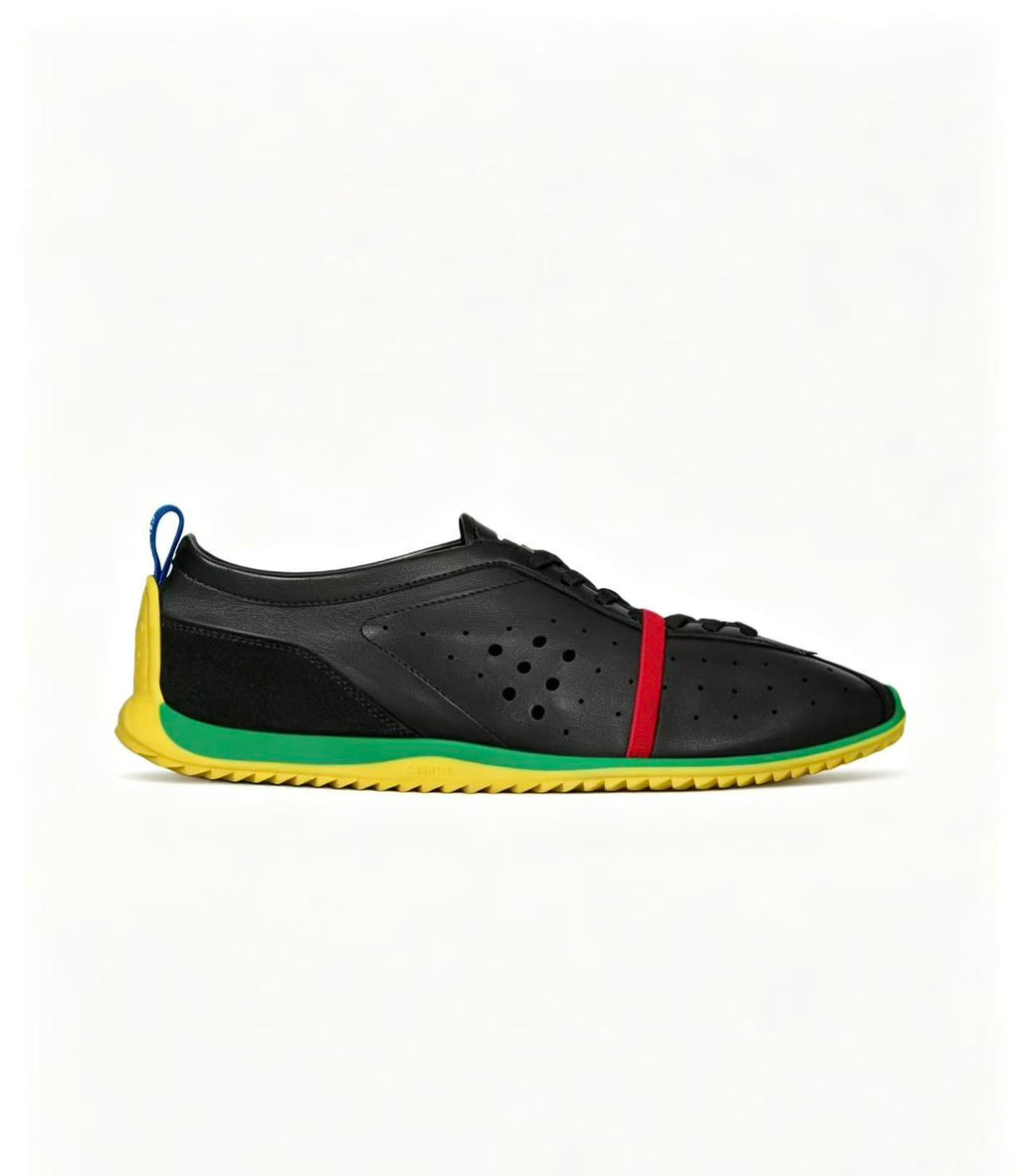 CELINE Men's Soft Calfskin Leather Lace-Up Low-Top Casual Shoes | Black | EU 39-46
